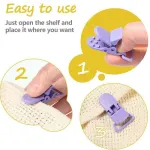 60 Random Colored Plastic Pacifier Dummy Clip Suspender Badge Holder for Crafts