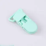 60 Random Colored Plastic Pacifier Dummy Clip Suspender Badge Holder for Crafts