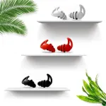 Comfortable Rhino Horn Style Silicone Ear Plugs for Sleeping – Red