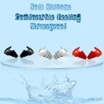 Comfortable Rhino Horn Style Silicone Ear Plugs for Sleeping – Red