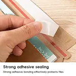 100PCS Small Kraft Paper Envelopes With Clear Window Self Seal Card Mailers – Green