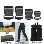 10pcs Black Plastic Buckle Clips for School Bag Backpack Strap Multifunctional – 38mm