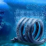 Flexible Aquarium Air Stone Oxygen Diffuser Strip for Fish Tank Aeration System – 105cm Dual-inlet