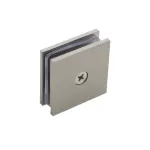 Shower Glass Clip Single Hole Square Bracket Partition Bathroom Accessories