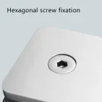 Shower Glass Clip Single Hole Square Bracket Partition Bathroom Accessories – Nickel