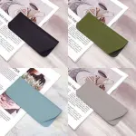Pu Leather Eyeglass Sunglasses Reading Glasses Case Soft Pouch Bag Pocket – White