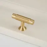 6 Sizes Gold Cabinet Door Handle Light Luxury Bronze Pull for Wardrobe Drawer – 160mm-Hole Distance