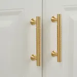 6 Sizes Gold Cabinet Door Handle Light Luxury Bronze Pull for Wardrobe Drawer – 160mm-Hole Distance