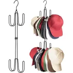 Multi-functional Hat Storage Rack Double Hanging Organizer for Hats Accessories
