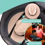 1-Piece Grey Felt Hat and Clothing Storage Case