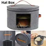 1-Piece Grey Felt Hat and Clothing Storage Case