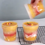 50pcs Dessert Packing Boxes 300ml 500ml Clear Takeout Cup Containers for Cake – 500ml