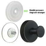 2/4PCS Suction Cup Hook Wall Vacuum Hanger No Drill Coat Hat Holder for Bathroom – White-4pcs