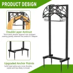Garden Pipe Rack Support Outdoor Pipe Rack for Garden Yard  Water Hose Storage