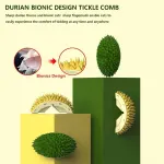 Durian Rubbing Comb for Cats Grooming Massage Tool Pet Hair Comb for Shedding – Green