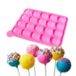 2pcs 20 Holes Round Silicone Moulds for Lollipop Candy Making Baking Tools