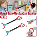 2-Piece Robot Claw Grabber Toy Set, Red and Blue