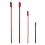 4X Silicone Mini Spatula Jar Scraper Scoop Tip Long Spatula Cosmetic Bottle B8A3 – Red