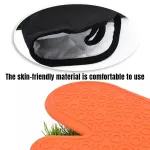 2pcs Insulated Oven Mitts Heat Resistant Gloves for Kitchen Household Use – Orange