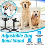 Elevated Dog Bowl Stand Raised Pet Feeder Tilted Non Slip Basin For Dogs Use
