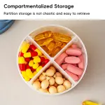 3Pcs Portable Pill Organizer Weekly Medicine Compartment Box Travel Daily Use – Pink
