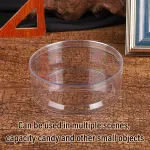 10pcs Clear Round Gift Boxes Plastic Candy Storage Containers for Party Favors – 15×6.5cm