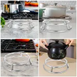 Thickened Stainless Steel Heat Resistant Pot Stand Kitchen Trivet Rack