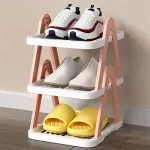 2/3 Tier Removable Shoe Rack Folding Storage Shelf Simple Space Saving Organizer – 2Tier-Blue