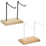 Iron Earrings Display Rack Jewellery Holder Hanging Keychain Bracelet Shelf – White