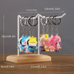 Iron Earrings Display Rack Jewellery Holder Hanging Keychain Bracelet Shelf – White