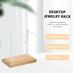 Iron Earrings Display Rack Jewellery Holder Hanging Keychain Bracelet Shelf – White