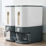 12Kg Automatic Grain Dispenser Cereal Rice Storage Box Kitchen Food Container