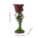 Skeleton Hand Rose Candle Holder Decoration Gothic Style Durable Resin Halloween