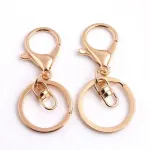 10X Rose Gold Swivel Lobster Clasp Keychains