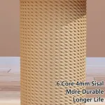 1-Piece Cat Scratching Post with Turntable Toy