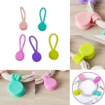 10PCS Cord Clip Organizer Reusable Cable Winder Holder for Desk and Office