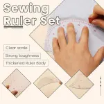 17pcs Sewing Ruler Set Garment Curve Ruler Pattern Making Drawing Tool Kit