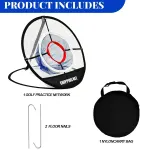 Golf Chipping Net Practice Training Net Portable Target Pop Up Net for Outdoor