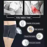 Knee Pad Crashproof Antislip Brace Leg Sleeve Protector Guard Support Men – Black*1 Pair