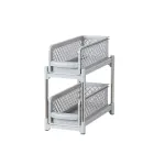Bathroom Kitchen Sink Storage Rack Drawer Plastic Shelf Seasoning Holder