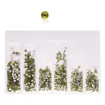 1440Pcs Glitter Rhinestones Crystal Clear Flat Bottom Glass Nail Art Nail Drill – Olive