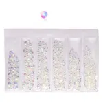1440Pcs Glitter Rhinestones Crystal Clear Flat Bottom Glass Nail Art Nail Drill – Starry