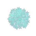 100 Pieces Glow-in-the-Dark Luminous Star Wall Stickers for Bedroom or Ceiling Decor – Blue