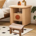 Solid Wood Small Bench Living Room Low Stool Shoe Bench Sturdy Space Saving