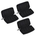 3PCS Large Capacity USB Flash Drive Storage Case Portable Black U Disk Bag
