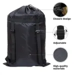 Backpack Laundry Bag Polyester Drawstring Storage Bag for Students Travel