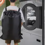 Backpack Laundry Bag Polyester Drawstring Storage Bag for Students Travel