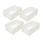 4pcs Visual Window Shirt Organizer Box Clothing Storage Basket Fabric Organizer