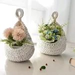 Cotton Rope Woven Storage Basket Wall Mount Fruit Vegetable Organizer Container – Max