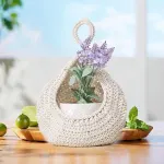 Cotton Rope Woven Storage Basket Wall Mount Fruit Vegetable Organizer Container – Max